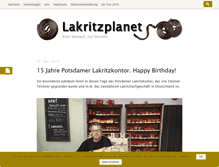 Tablet Screenshot of lakritzplanet.de